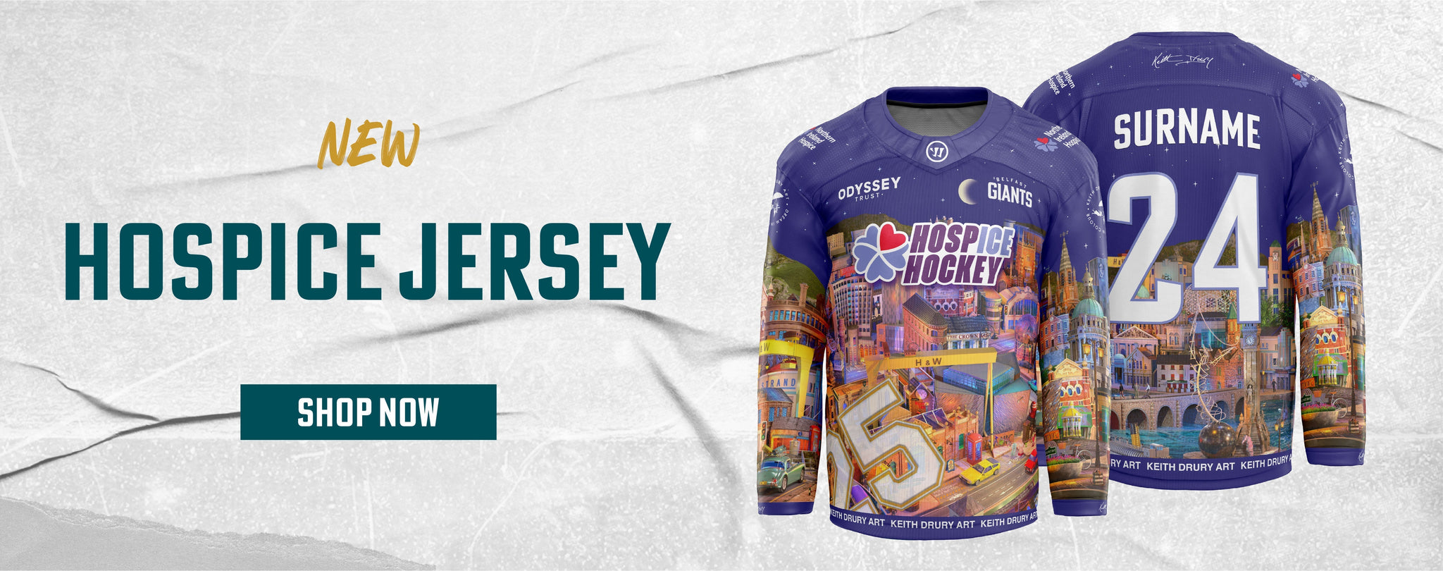 A Jersey That Gives Back: 2025 Belfast Giants Hospice Hockey Jersey Now Available 💜
