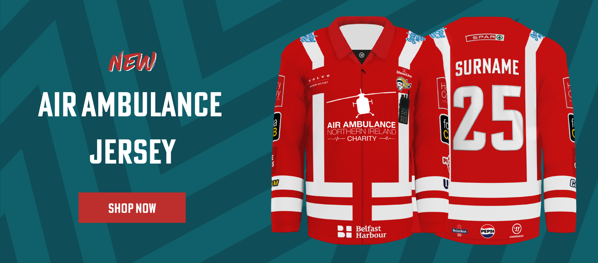 Belfast Giants Unveil Limited Edition Jersey in Support of Air Ambulance NI
