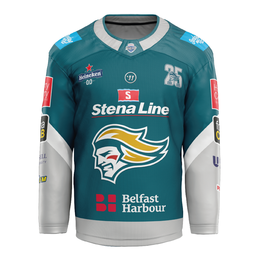 Custom Fan Goalie Replica 24/25 Home Jersey – Belfast Giants