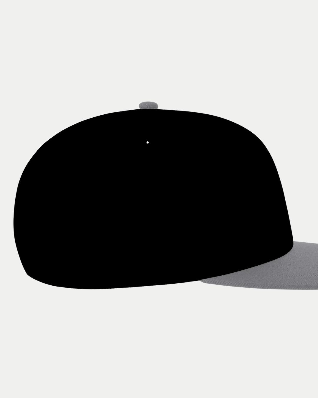 The Made To Order Belfast Giants Elite League Champions 2025 Original Flat Peak Snapback, in black with a grey flat peak, is displayed on a plain white background from a slightly front-facing angle.