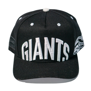 The Belfast Giants Cap Black and White by Belfast Giants features bold white embroidery, a white top button, and a curved brim—a must-have for fans to show off their team pride.
