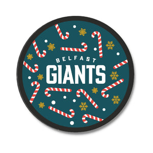 Belfast Giants Candy Cane Puck