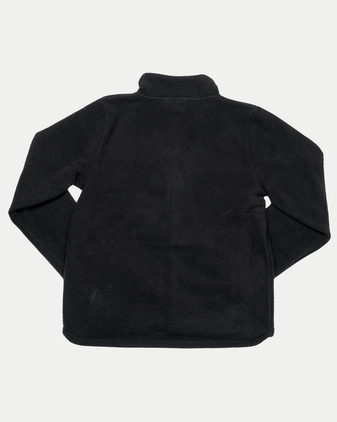 The Belfast Giants Pile Jacket BG Logo by Belfast Giants is laid flat on a white background, shown from the back with long sleeves, a stand-up collar, and textured edge detailing.