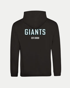 The Made-To-Order Giants Est 2000 Pullover Hoodie Black by Belfast Giants features bold “GIANTS” and “EST 2000” in white on the upper back. Unisex and stylish, it’s a must-have for fans of the New Giants Pullover Hoodie.