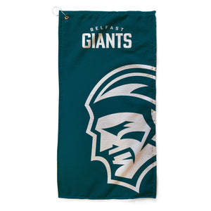 Belfast Giants Logo Teal Golf Towel