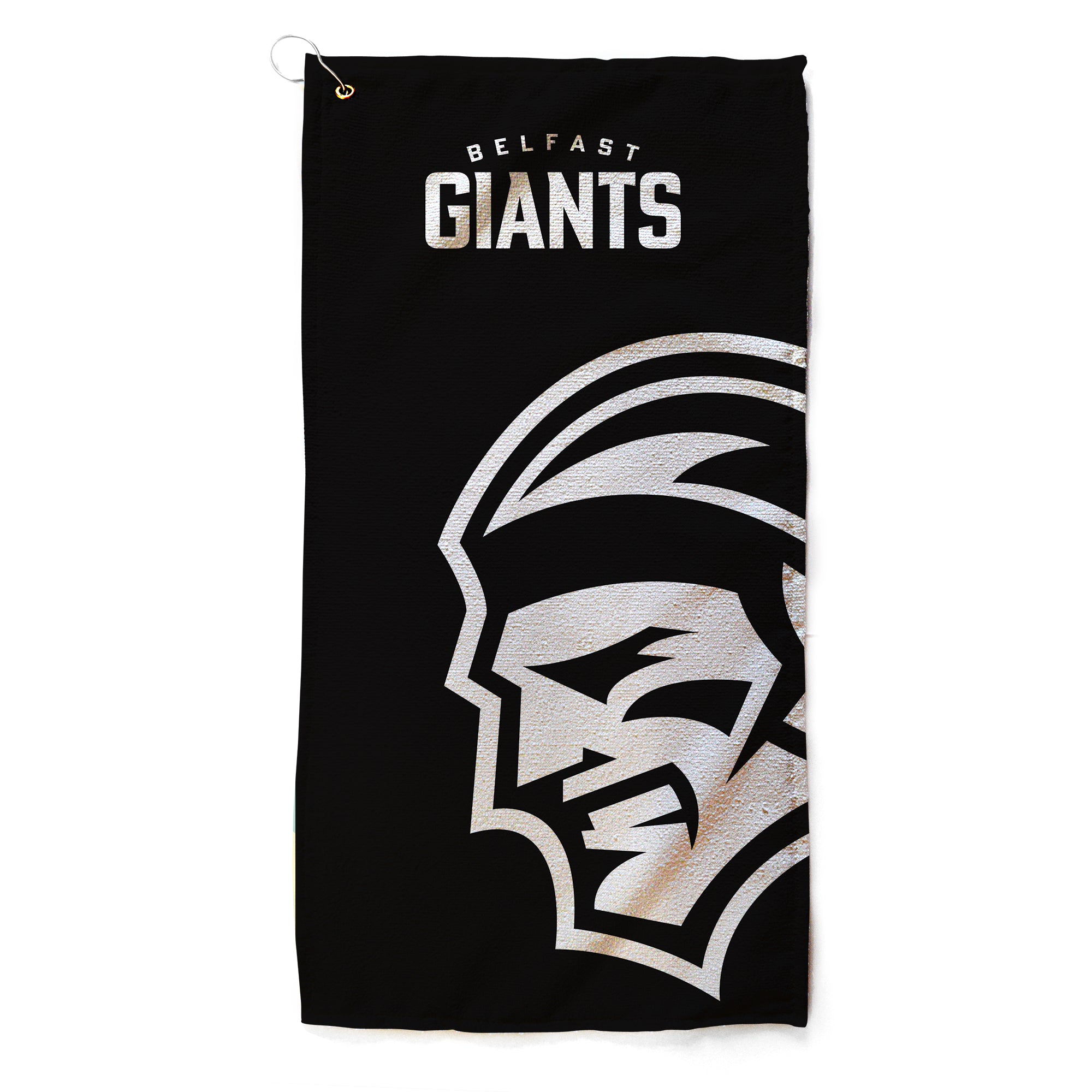 Belfast Giants Logo Black Golf Towel