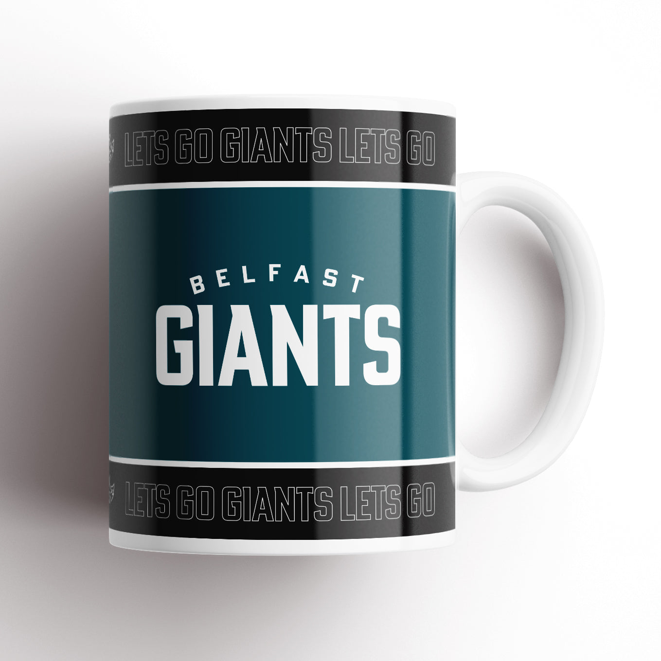 Belfast Giants Teal and Black Mug