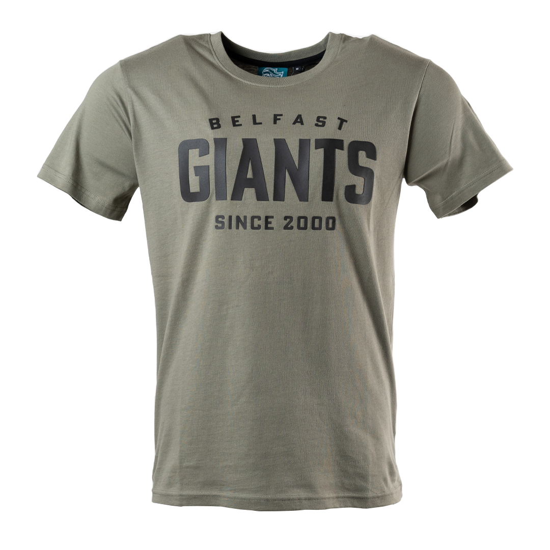 Belfast Giants SDS Olive Green T-shirt
