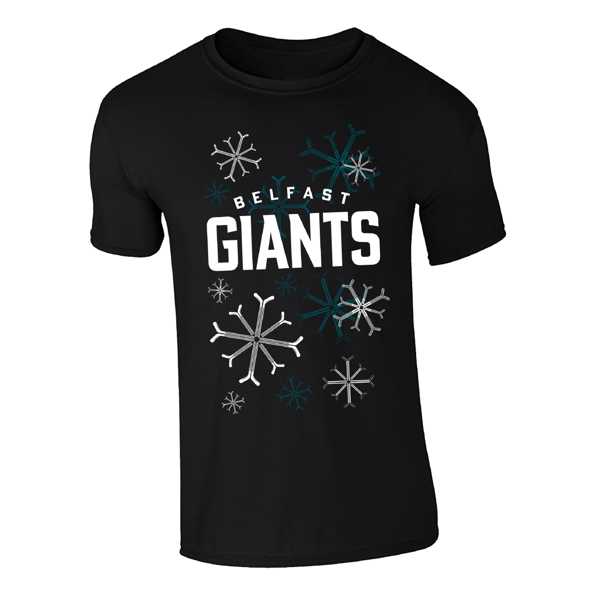 Belfast Giants Christmas Black T-Shirt