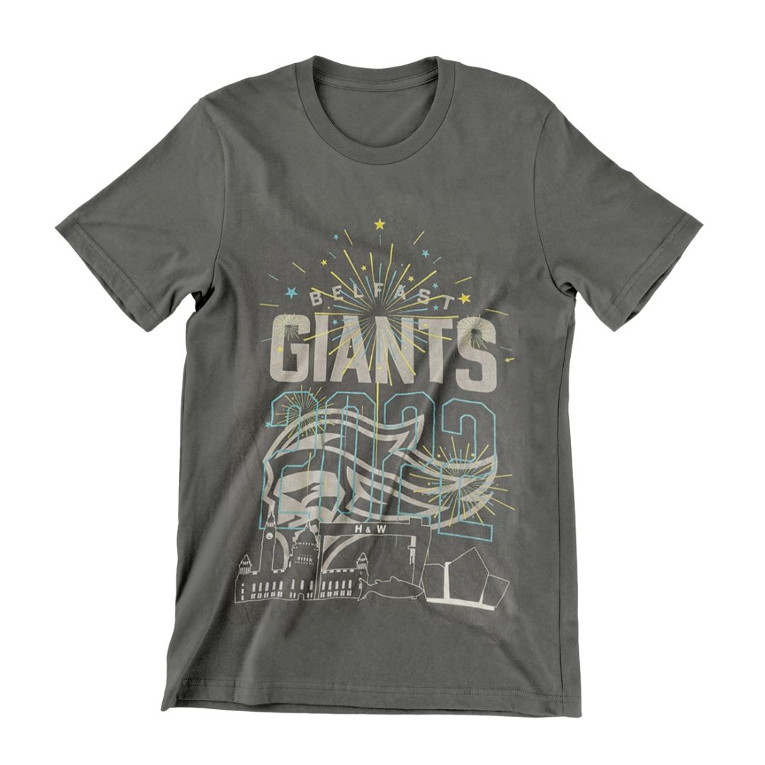 Belfast Giants Black on Black T-shirt